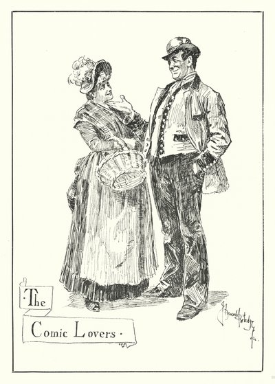 Komik Aşıklar (gravür) by Bernard (after) Partridge