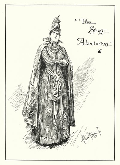 The Stage Adventuress (gravür) by Bernard (after) Partridge