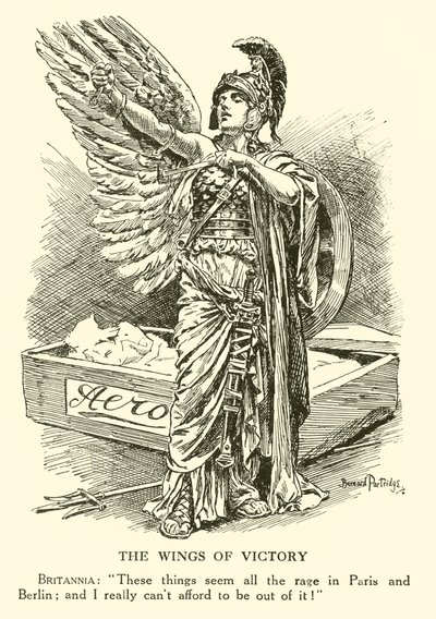 Zaferin Kanatları (gravür) by Bernard (after) Partridge