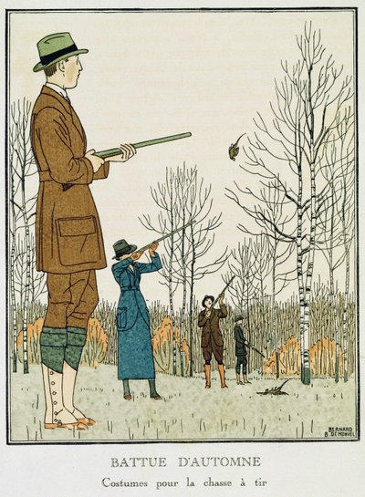 Bir Sonbahar Ateşi, 1912-13 dolayları (taş taş) by Bernard Boutet de Monvel