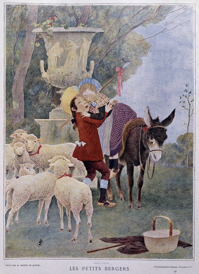 Küçük Çobanlar - Boutet de Monvel tarafından, 20. yüzyılın başı. by Bernard Boutet de Monvel