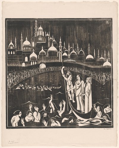 De Hel (nesne üzerindeki orijinal başlık) by Bernard Essers (signed by artist)