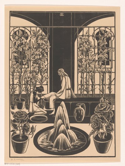Ayak yıkama by Bernard Essers (signed by artist)