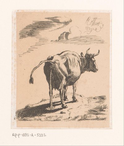 inek yerleştirme by Bernard Eugène Antoine Rottiers