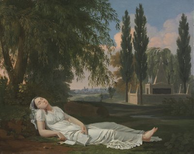 Bir Mektupla Bir Manzarada Uyuyan Kadın by Bernard Gaillot