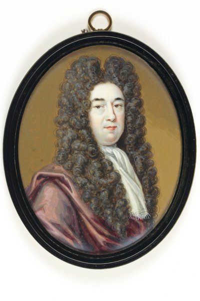 Edmund Dummer, İnşaat Mühendisi, Donanma Müfettişi (fildişi üzerine suluboya) by Bernard III Lens