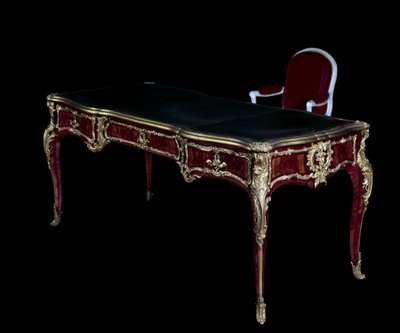 Mobilya Louis XV: Dauphin ofisi siyah Fas
