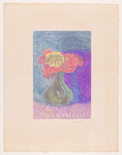 Çiçekli Vazo by Bernard Klene (signed by artist)