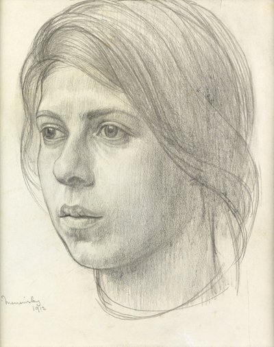 Bir Kızın Başı by Bernard Meninsky