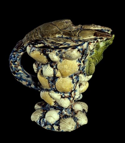 Kabukların seramik dekorlu rustik akuamarin. Bernard Palissy (1510-1589) 1565 Paris, Louvre Müzesi by Bernard Palissy