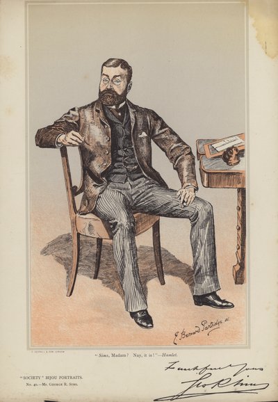 Bay George R Sims by Bernard Partridge