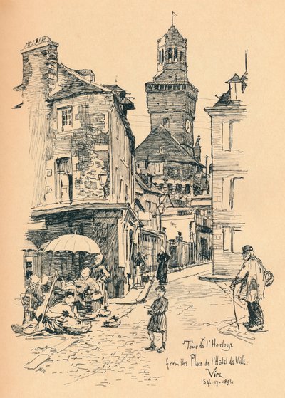 Saat Kulesi, Vire, c1893 by Bernard Partridge