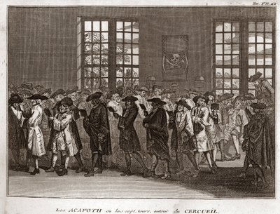Bir cenaze töreninde “Acafoth”u icra eden Yahudi yas tutanlar cemaati Bernard Picart (1723-1743) 1819 Özel koleksiyon by Bernard Picart