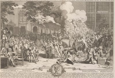 1720 yılının çılgınlığının anısına anıt Anıt bir posterité ve memoire de la folyo incroyable de la XX. Anne du XVIII. siecle / XX