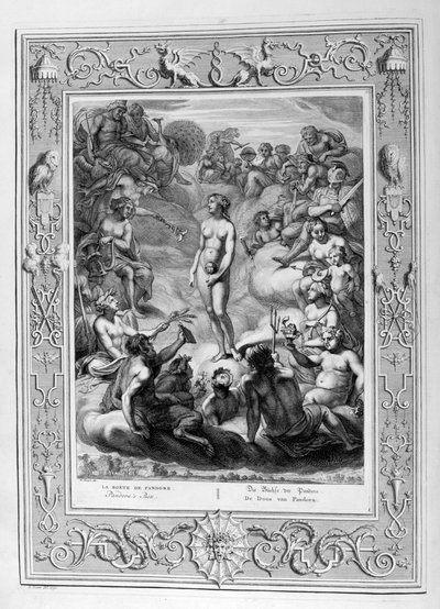 Pandoras Kutusu, 1733 by Bernard Picart