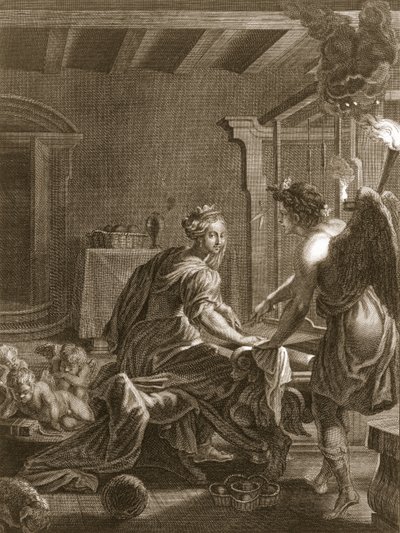 Penelope Tezgahında, 1731 by Bernard Picart