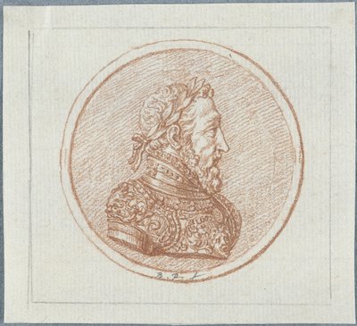 Fransa Kralı II. Henry'nin portresi, 17. yüzyılın ikinci yarısı. by Bernard Picart