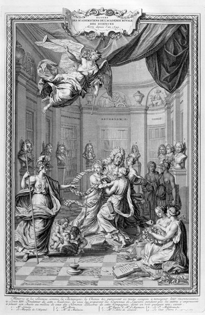 Kraliyet Bilim Akademisi Akademisyenlerinin Övgüsü... 1728 by Bernard Picart