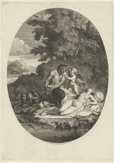 Satyr uyuyan Venüs
