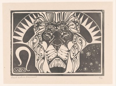 Aslan Başı Aslan (orijinal başlık) by Bernard Willem Wierink (signed by artist)