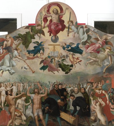 Son Yargı ve Ölülerin Gömülmesi by Bernard van Orley (circle of)