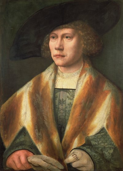 Genç bir adamın portresi, muhtemelen kendi portresi, c.1520 (panel) by Bernard van Orley