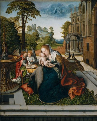 Meleklerle Bakire ve Çocuk, c.1518 by Bernard van Orley