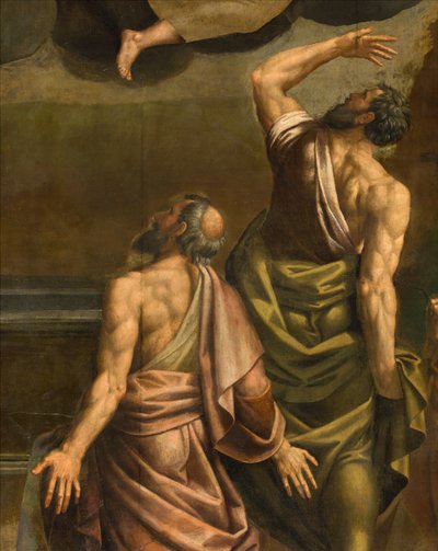 Apsis, Altarpiece by Bernardino Gatti, Il Sojaro adlı, Giovanni Battista Trotti tarafından tamamlanan, IL Malosso, Meryem