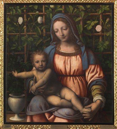 Madonna ve Çocuk (Madonna del Roseto) by Bernardino Luini