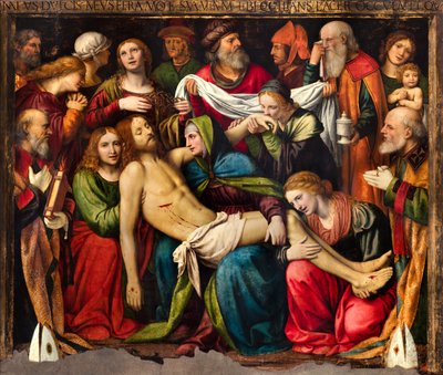 Milan, San Giorgio al Palazzo Kilisesi, Bernardino Luini, Entombment by Bernardino Luini
