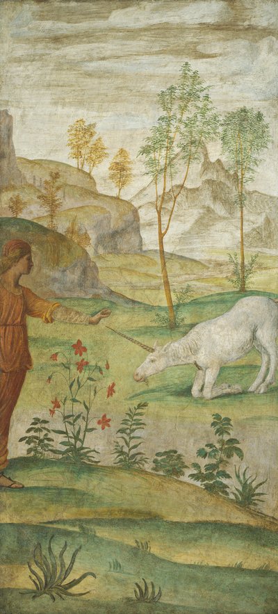 Procris ve Tek Boynuzlu At, c. 15201522. by Bernardino Luini