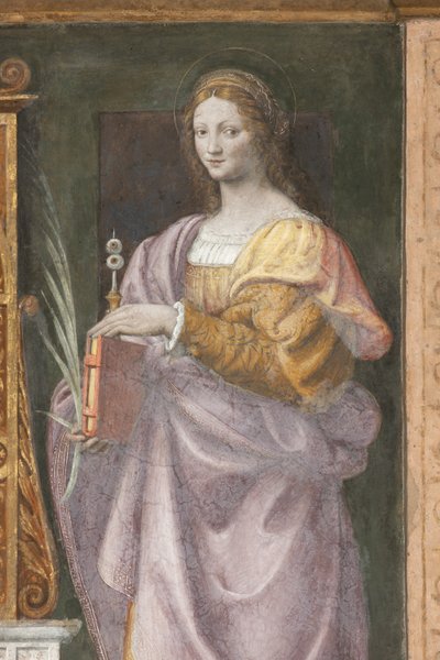 Aziz Lucy, c.1522-25 (3497192 detayı) by Bernardino Luini