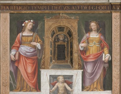 Aziz Rosa ve Aziz Giustina by Bernardino Luini