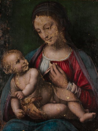 Bakire ve Çocuk, 1500 dolayları (ahşap üzerine yağlı boya) by Bernardino Luini