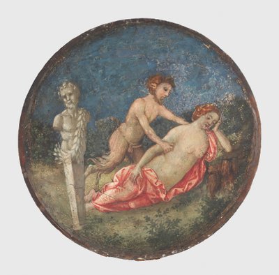 Jüpiter ve Antiope, ca. 1509. by Bernardino Pinturicchio