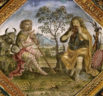 Merkür, Argus ve Io, 1492-1494. by Bernardino Pinturicchio
