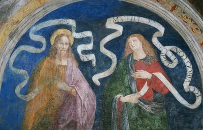Havari Andrew ve Peygamber Yeşaya - Havari Andrew ve Peygamber İşaya, Pinturicchio, Bernardino, Workshop of (1454-1513). Taze by Bernardino di Betto (workshop of) Pinturicchio
