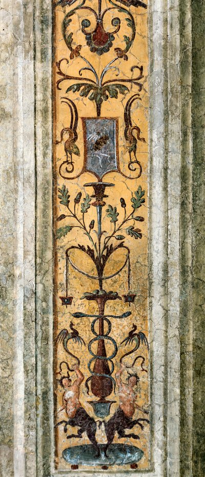 Grotesk figürlü pilastr detayı (Resim by Bernardino di Betto Pinturicchio