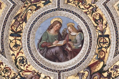 Aziz Matta, Dört Evangelist'in detayı (fresk by Bernardino di Betto Pinturicchio