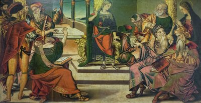doktorlar arasında İsa by Bernardino di Mariotto
