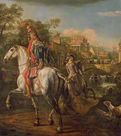 At sırtında bir Hussar, 1773 by Bernardo Bellotto