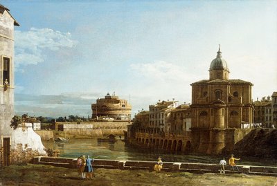 Ötesinde San Giovanni dei Fiorentini Kilisesi ile Tiber boyunca Roma