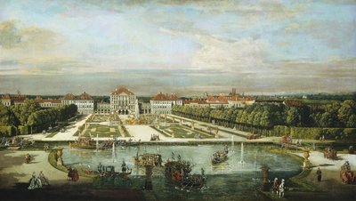 Nymphenburg Sarayı, Münih, c. 1761. by Bernardo Bellotto