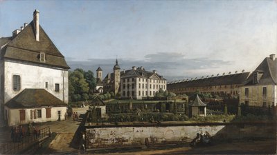Königstein Kalesi: Brunnenhaus ile Avlu by Bernardo Bellotto
