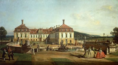 Bahçe tarafından Schlosshof İmparatorluk Kalesi by Bernardo Bellotto