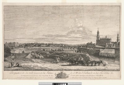 Dresden manzarası by Bernardo Bellotto