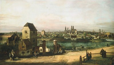 Münih manzarası, c. 1761. by Bernardo Bellotto