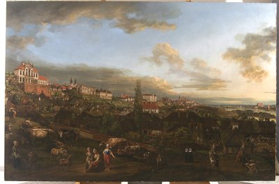 Ordynacki sarayı ile Varşova manzarası, 1772 by Bernardo Bellotto