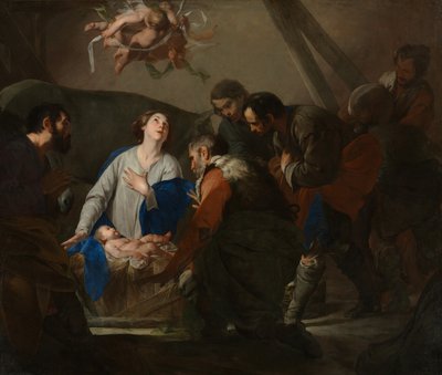 Çobanların Tapınması, c.1650 by Bernardo Cavallino
