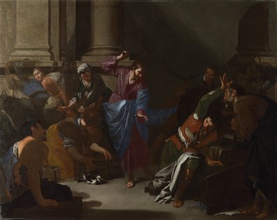 Mesih, Tüccarları Tapınaktan sürüyor, c. 1645 by Bernardo Cavallino